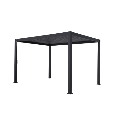 Pergola ogrodowa MIRADOR 80 Solid 3 x 3m Antracyt
